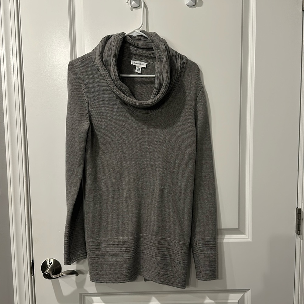 Calvin Klein, cowl neck sweater dress